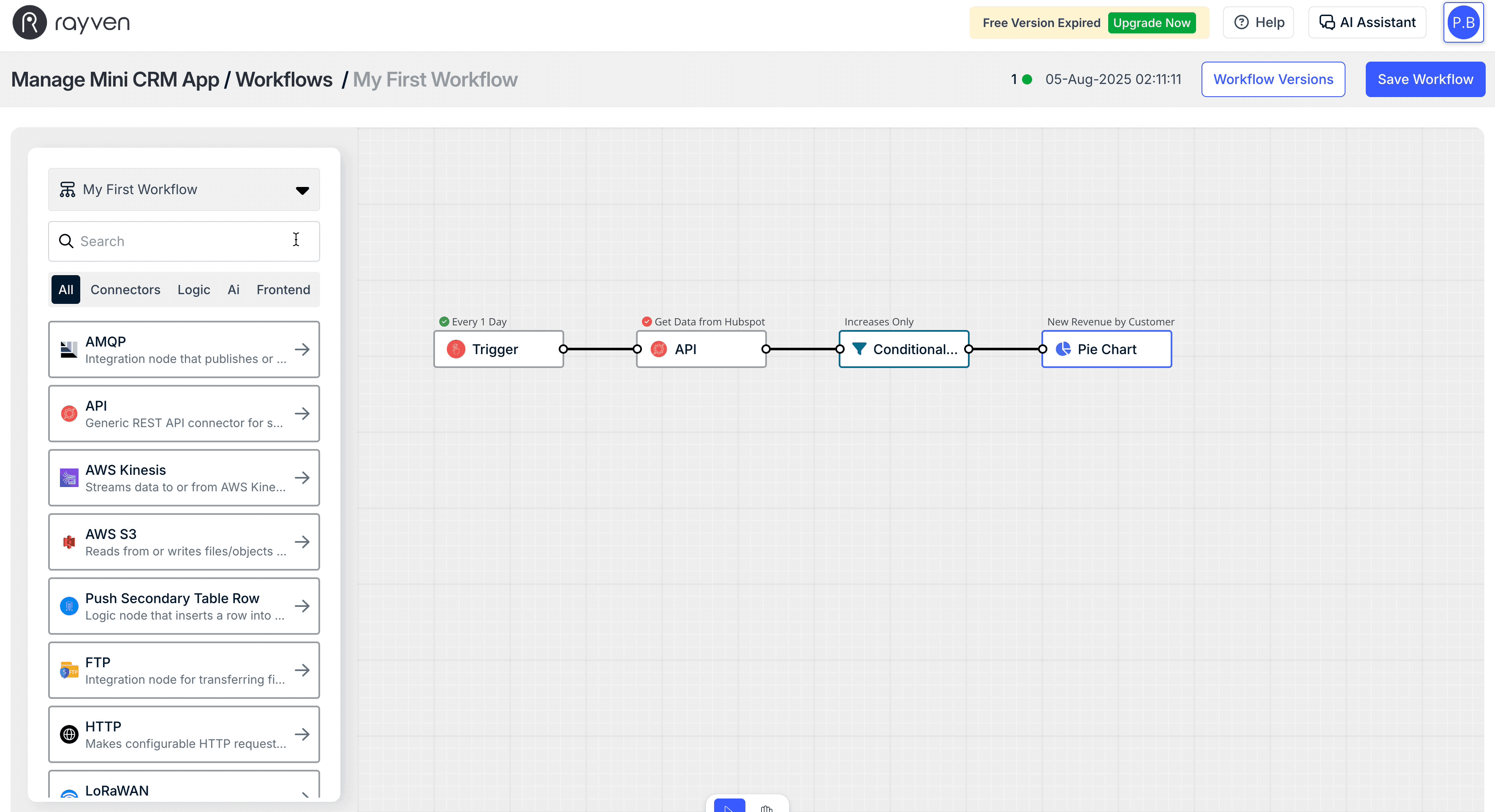 Changing workflows