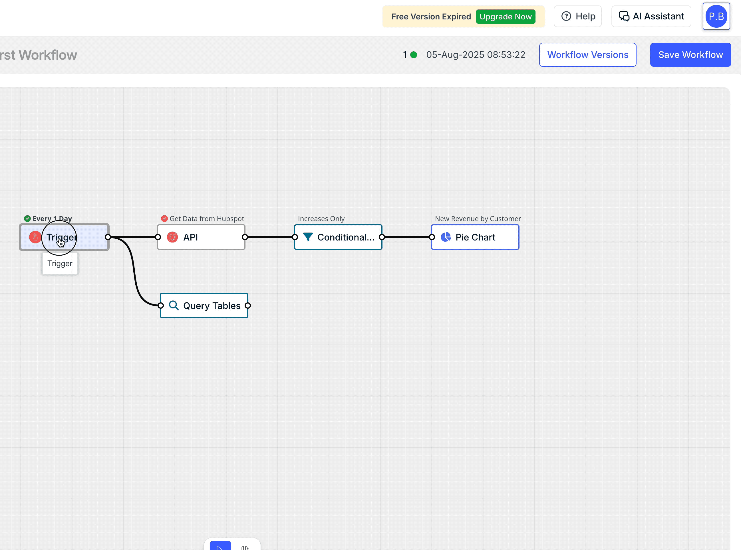 trigger node activation