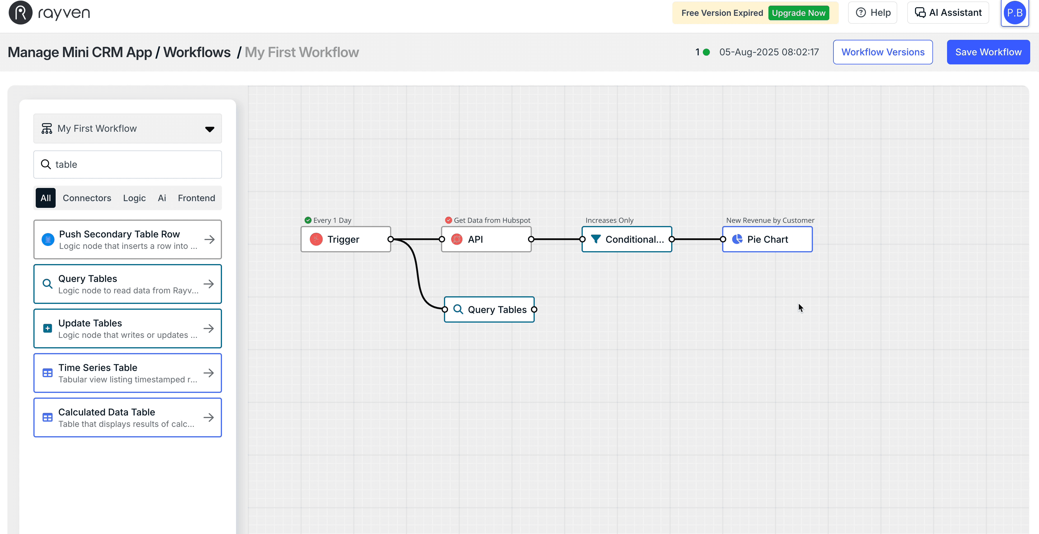 workflow version